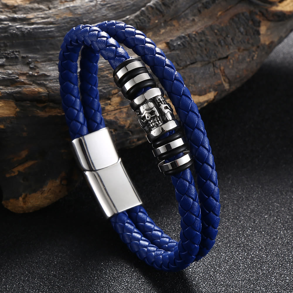 WorldNorse Magnetarmband mit Geisterkopf - Blau - 23,5 cm - image 5