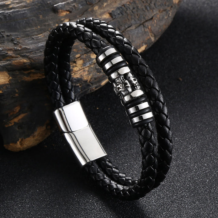 WorldNorse Magnetarmband mit Geisterkopf - Schwarz - 23,5 cm - image 0