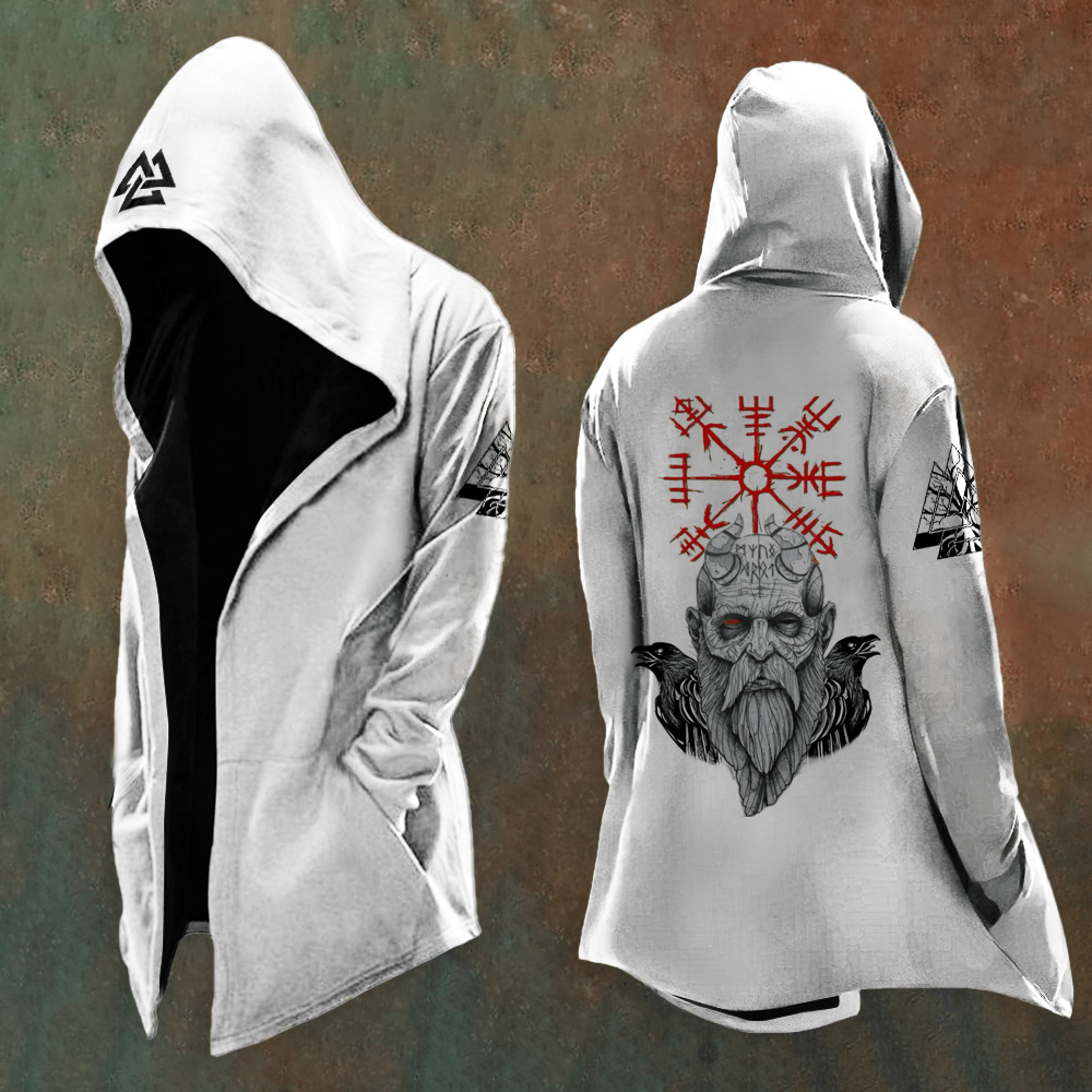 WorldNorse Odin's Eye Raven Valknut Kapuzenjacke - US/UK/AU48, EU58 (4XL) - image 1