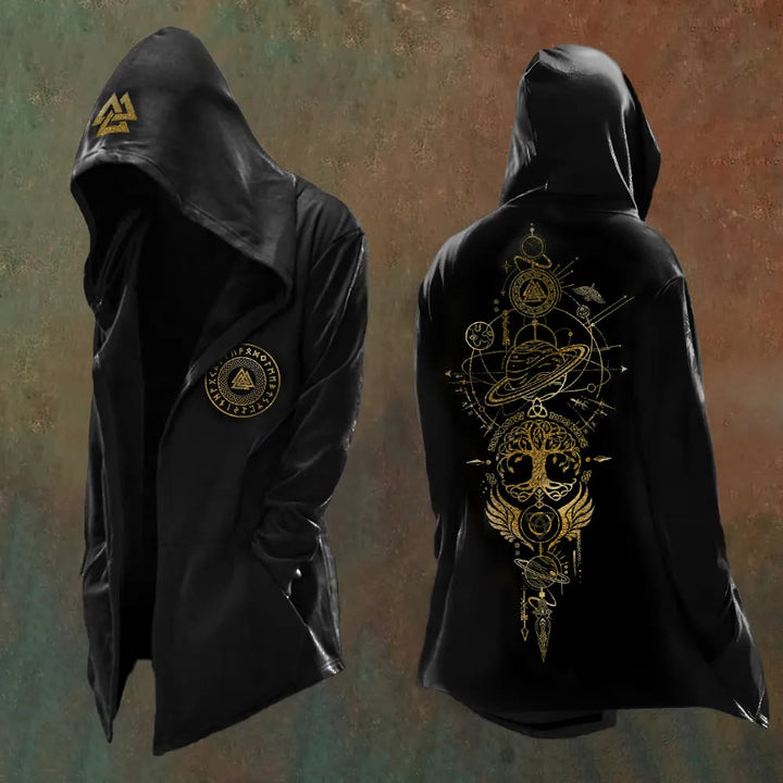 WorldNorse Yggdrasil Keltischer Knoten Planet Kapuzenjacke - US/UK/AU48, EU58 (4XL) - image 1