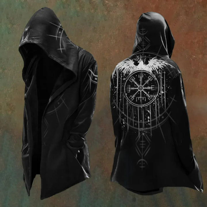 WorldNorse Wikinger Vegvisir Raven Kapuzenjacke  - US/UK/AU48, EU58 (4XL) - image 1