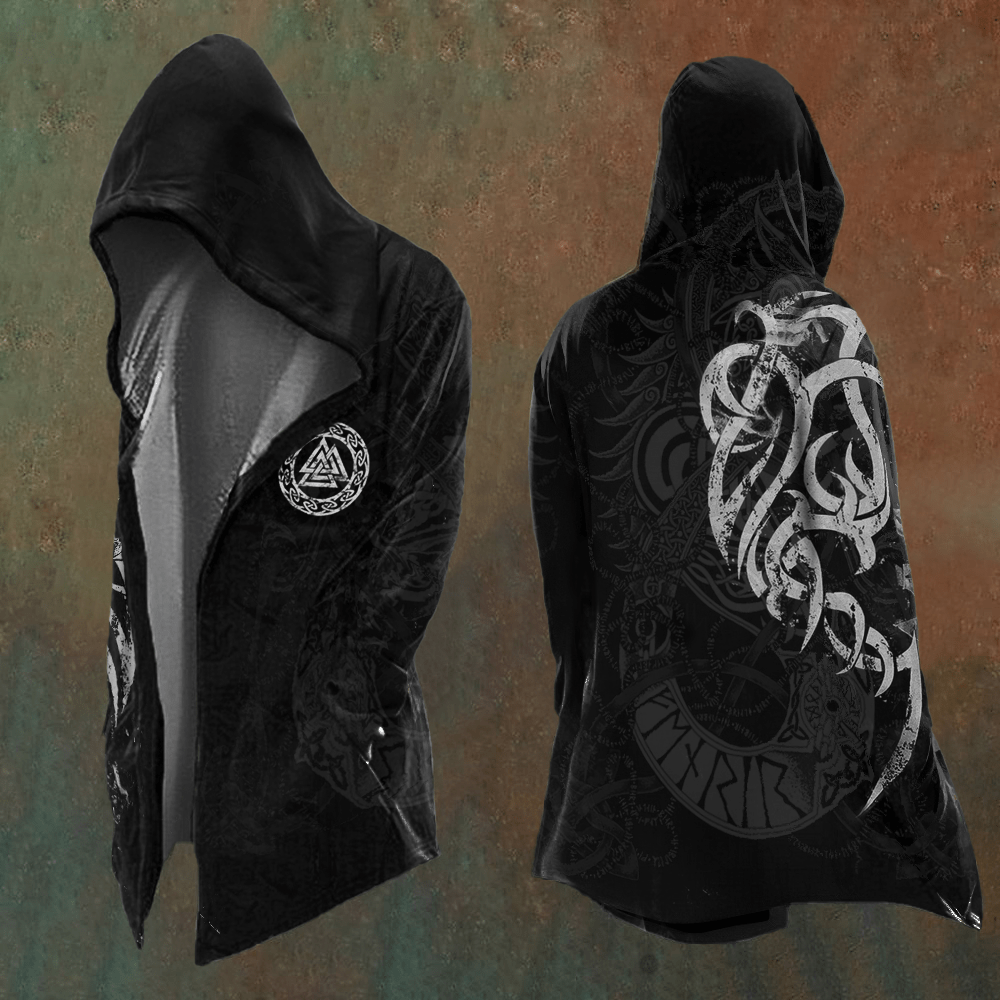 WorldNorse Valknut Mystic Rune Kapuzenjacke - US/UK/AU48, EU58 (4XL) - image 1