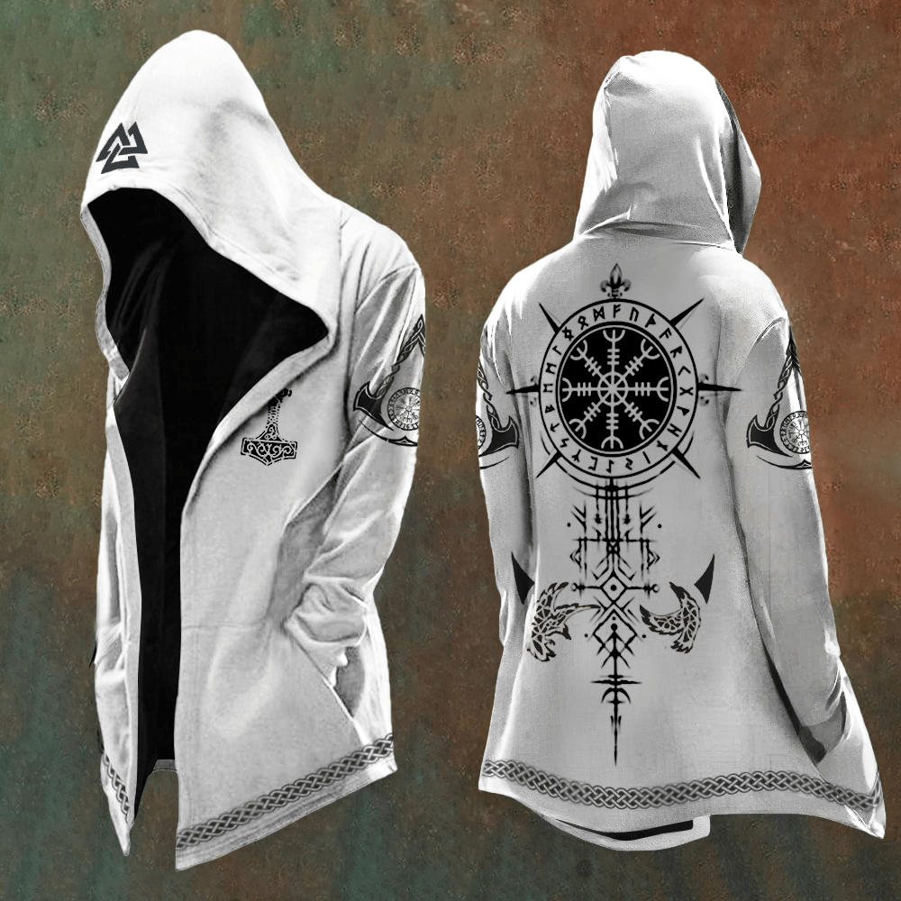 WorldNorse Mjölnir Raven Helm Of Awe Kapuzenjacke - US/UK/AU48, EU58 (4XL) - image 1