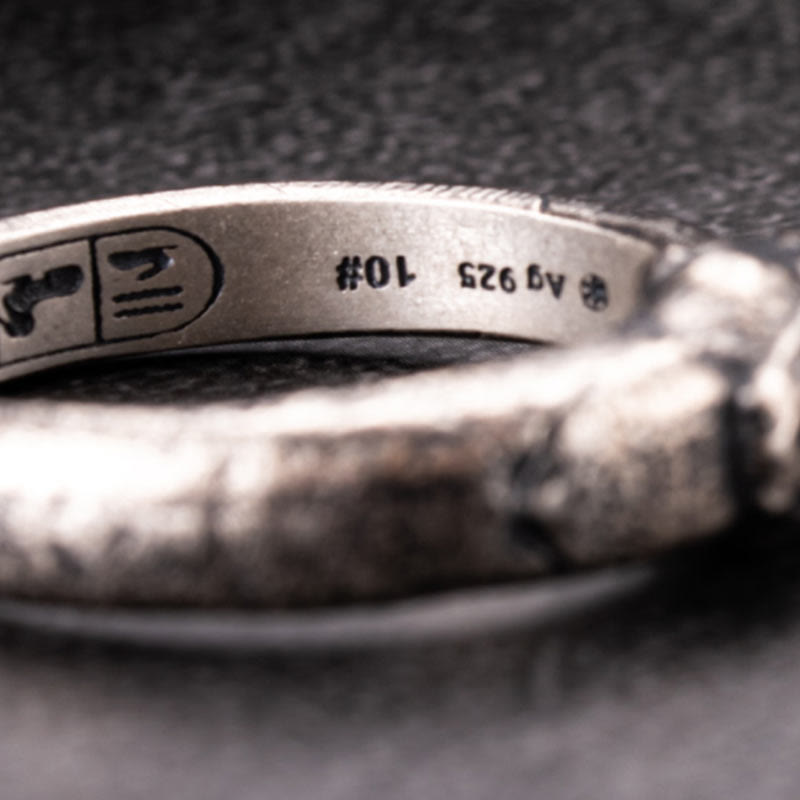 WorldNorse Ring aus handgefertigtem 925er Silber mit der Apophis-Schlange, ägyptischem Totem - image 8