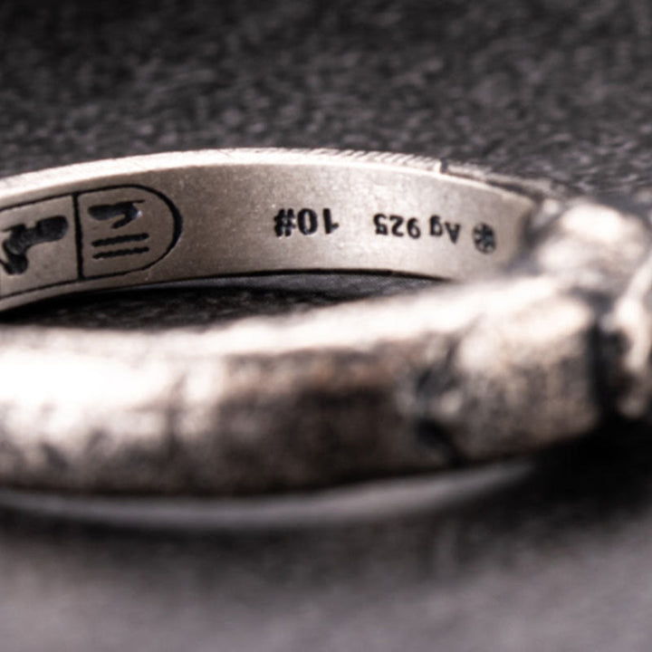 WorldNorse Ring aus handgefertigtem 925er Silber mit der Apophis-Schlange, ägyptischem Totem - image 8