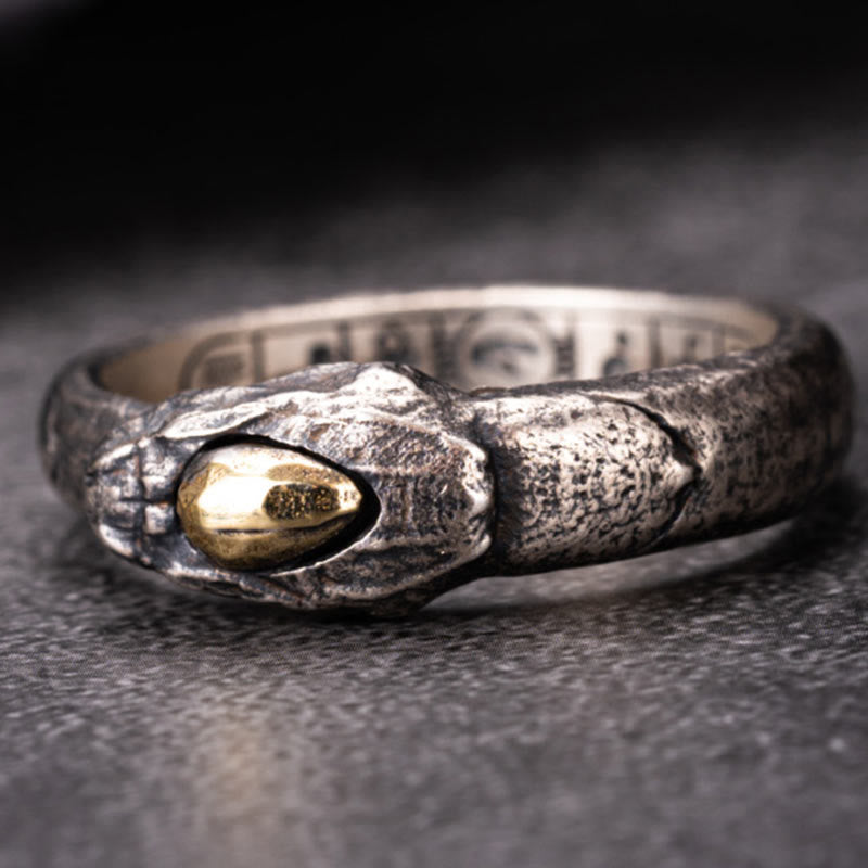 WorldNorse Ring aus handgefertigtem 925er Silber mit der Apophis-Schlange, ägyptischem Totem - image 9