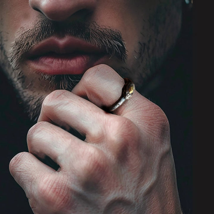 WorldNorse Ring aus 925er Sterlingsilber mit der Apophis-Schlange, ägyptischem Totem - image 10