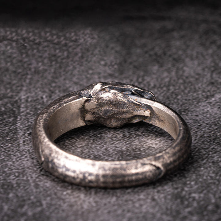 WorldNorse Ring aus 925er Sterlingsilber mit der Apophis-Schlange, ägyptischem Totem - image 1