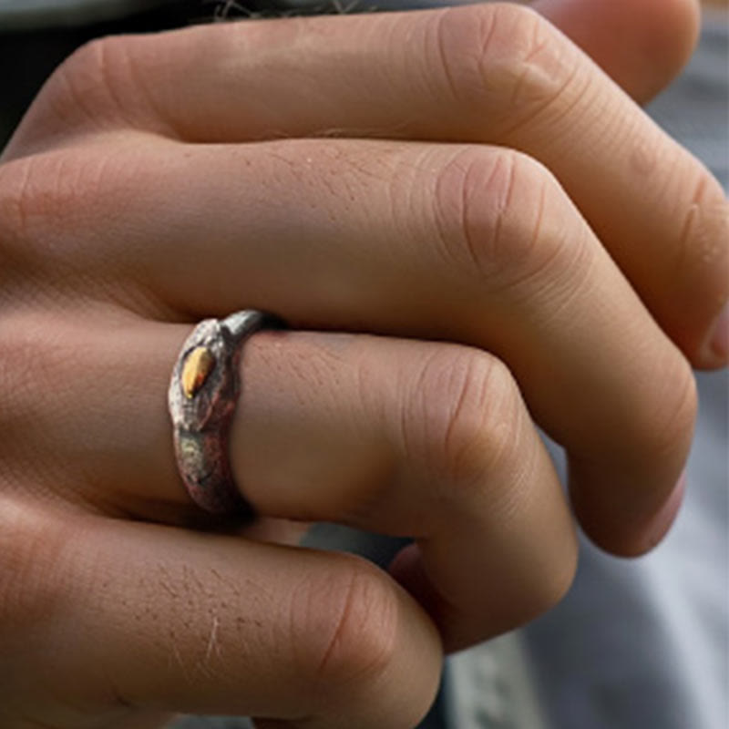 WorldNorse Ring aus handgefertigtem 925er Silber mit der Apophis-Schlange, ägyptischem Totem - image 13
