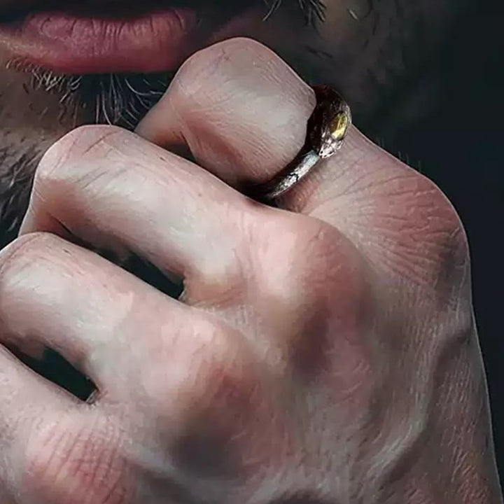 WorldNorse Ring aus handgefertigtem 925er Silber mit der Apophis-Schlange, ägyptischem Totem - image 15