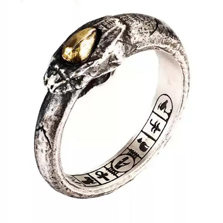 WorldNorse Ring aus handgefertigtem 925er Silber mit der Apophis-Schlange, ägyptischem Totem - image 4