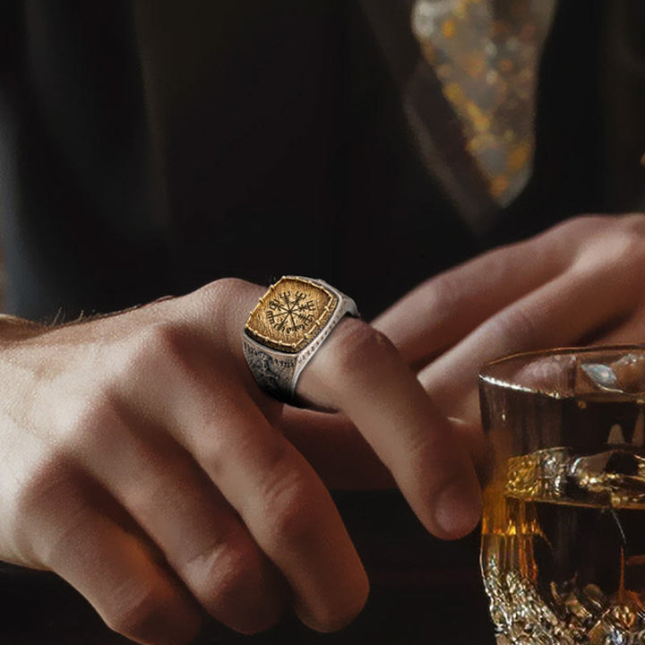 WorldNorse Ring aus handgefertigtem 925er Silber mit keltischem Kreuz und Mjölnir - image 10