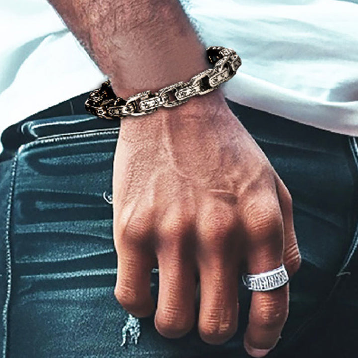 WorldNorse Runen-graviertes U-förmiges Armband - image 8