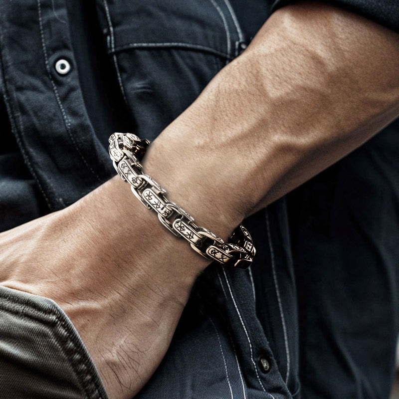 WorldNorse Runen-graviertes U-förmiges Armband - image 3