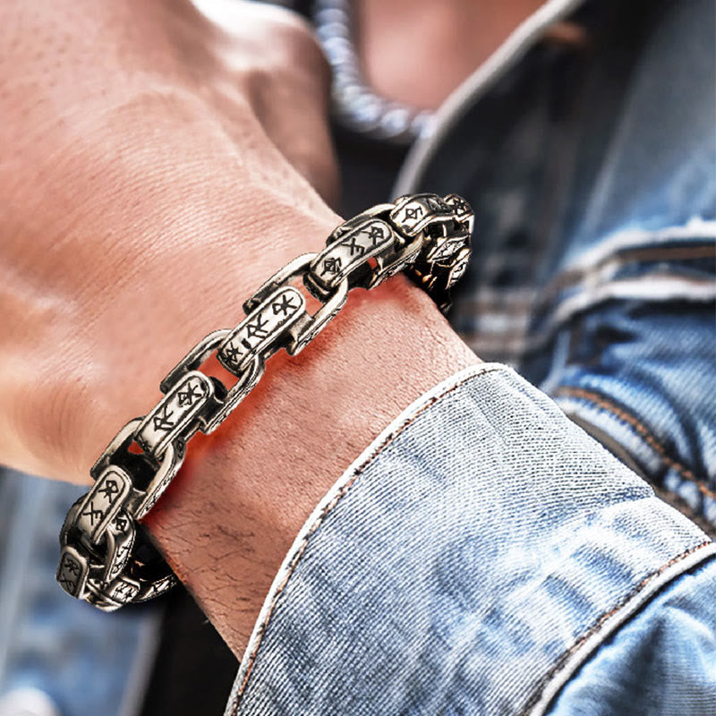 WorldNorse Runen-graviertes U-förmiges Armband - image 5