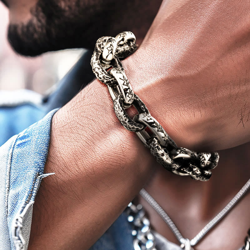 WorldNorse Armband „Icefield“ aus gehämmert - image 8