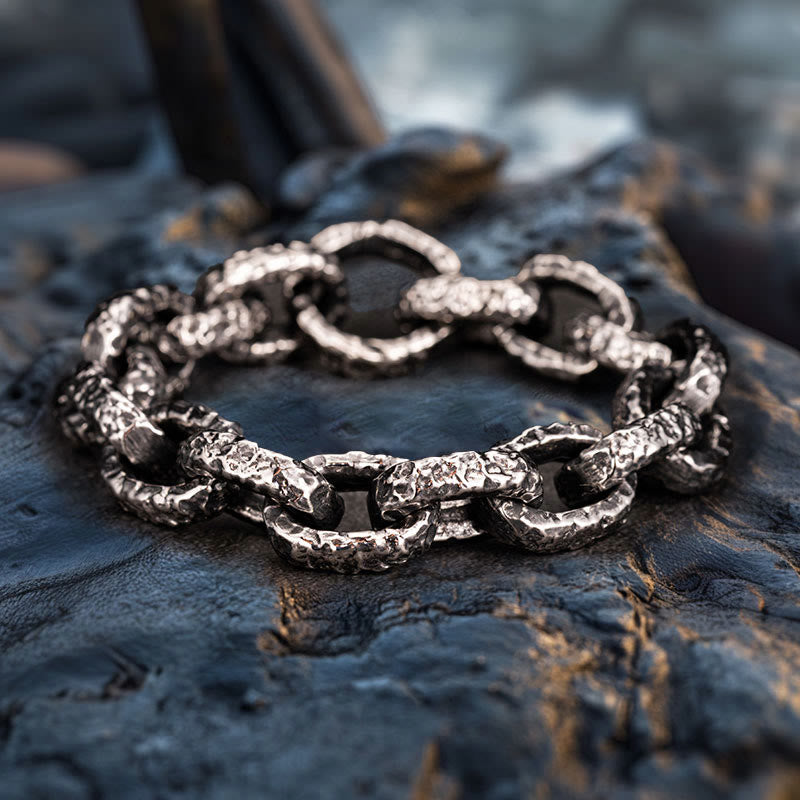 WorldNorse Armband „Icefield“ aus gehämmert - Gehämmert - 23 cm - image 0