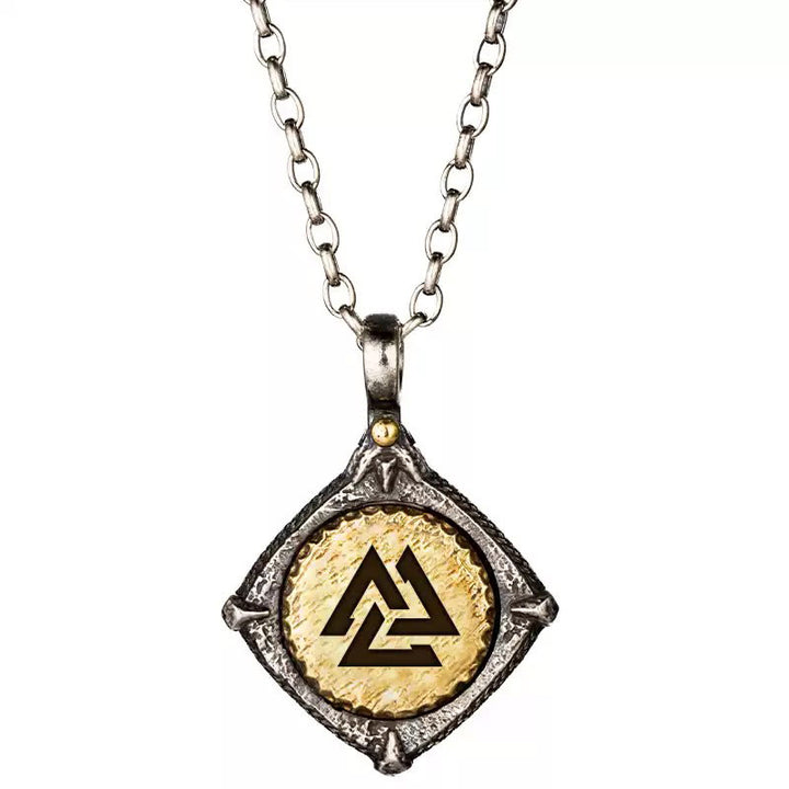 WorldNorse Halskette „Helm der Ehrfurcht“ aus handgefertigtem 925er Silber - Valknut#Kette - NEIN DANKE - image 3