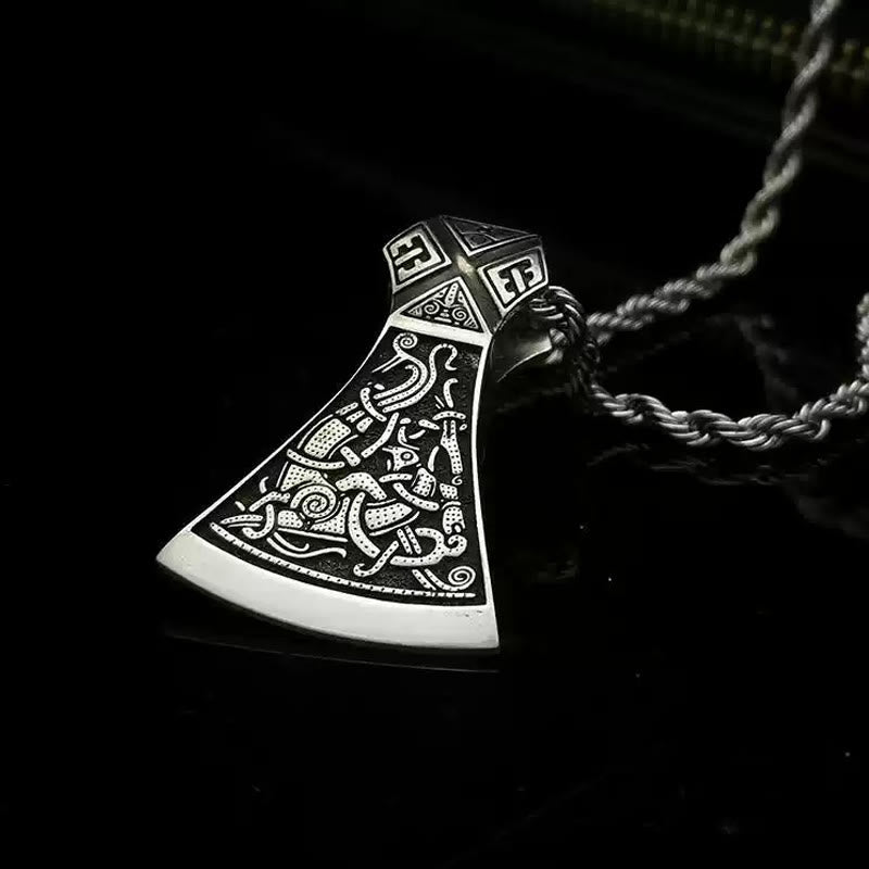 WorldNorse Halskette aus 925er Sterlingsilber mit Wikinger Axt - image 2