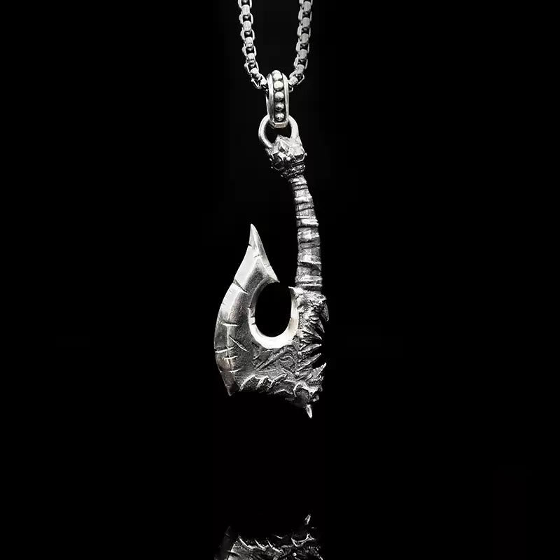 WorldNorse Halskette aus 925er Sterlingsilber mit Wikinger Axt und Gorehowl - Silber - image 1