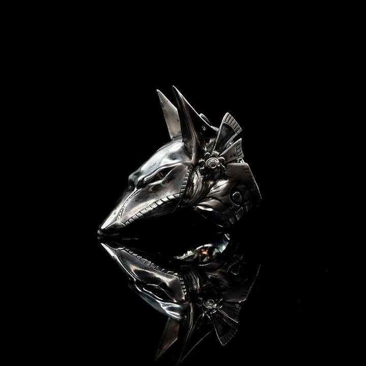 WorldNorse Anubis-Ring aus 925er Sterlingsilber im gotischen Stil - 65mm - image 0