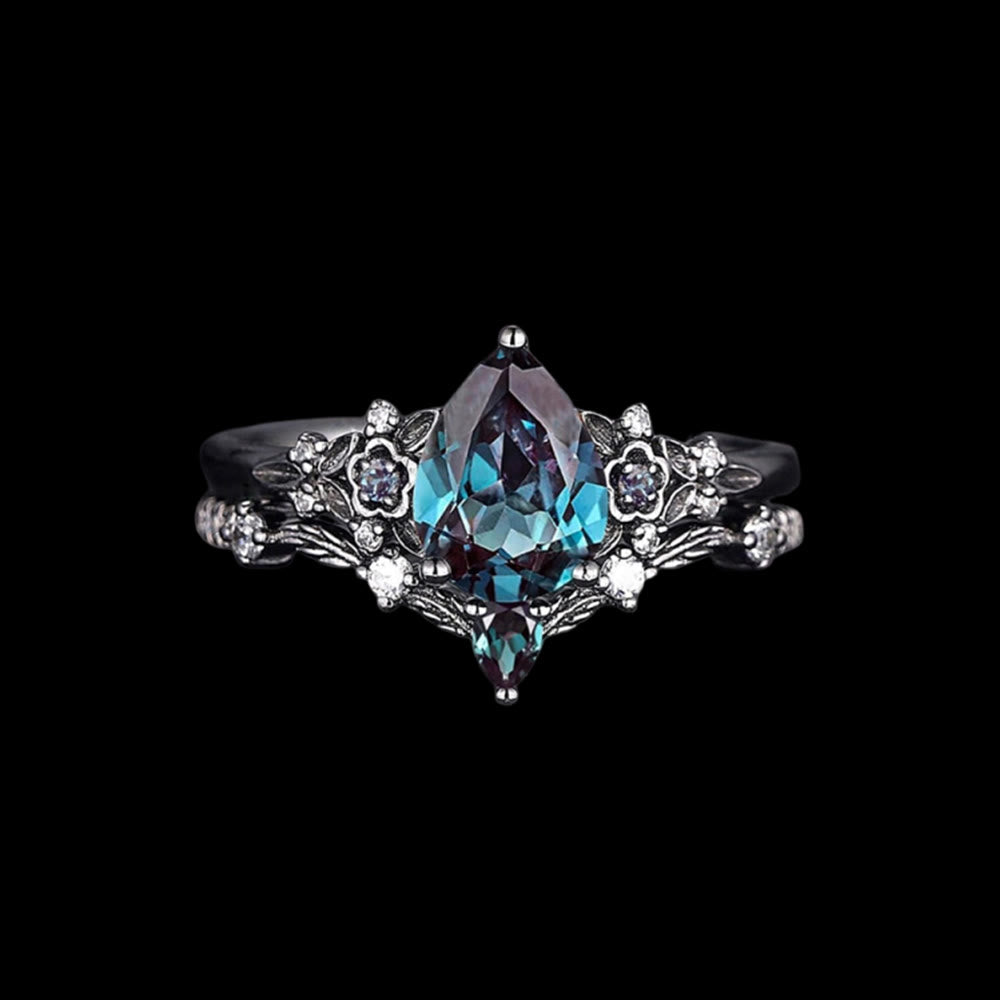 WorldNorse Nordisches Florales Alexandrit-ringset - Alexandrit - 62mm - image 0