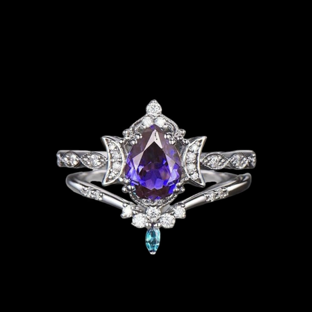 WorldNorse Moonspire Of Freyja Dreifachmond-amethystring - 62mm - image 0