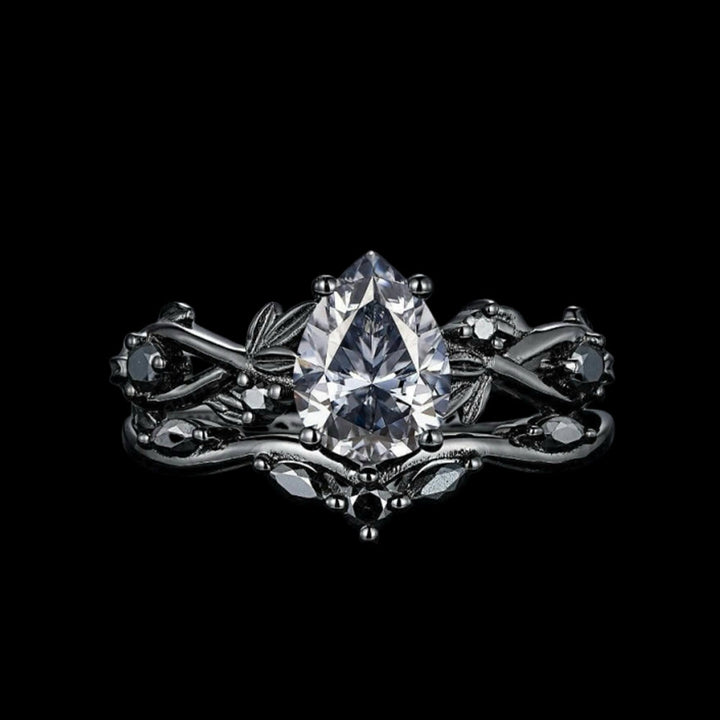 WorldNorse Zweiteiliges Ringset Mit Yggdrasil Tropfen - Moissanit - 62mm - image 11