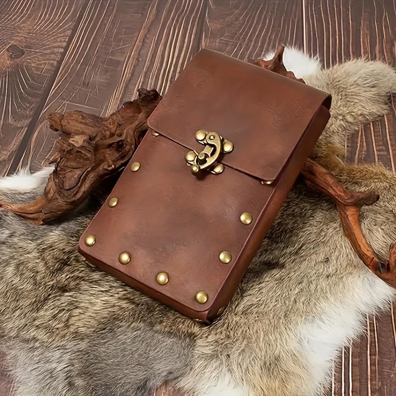 WorldNorse Mittelalterliche Gürteltasche, Handy-Gürteltasche aus Leder - image 4