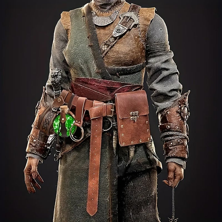 WorldNorse Mittelalterliche Gürteltasche, Handy-Gürteltasche aus Leder - image 1