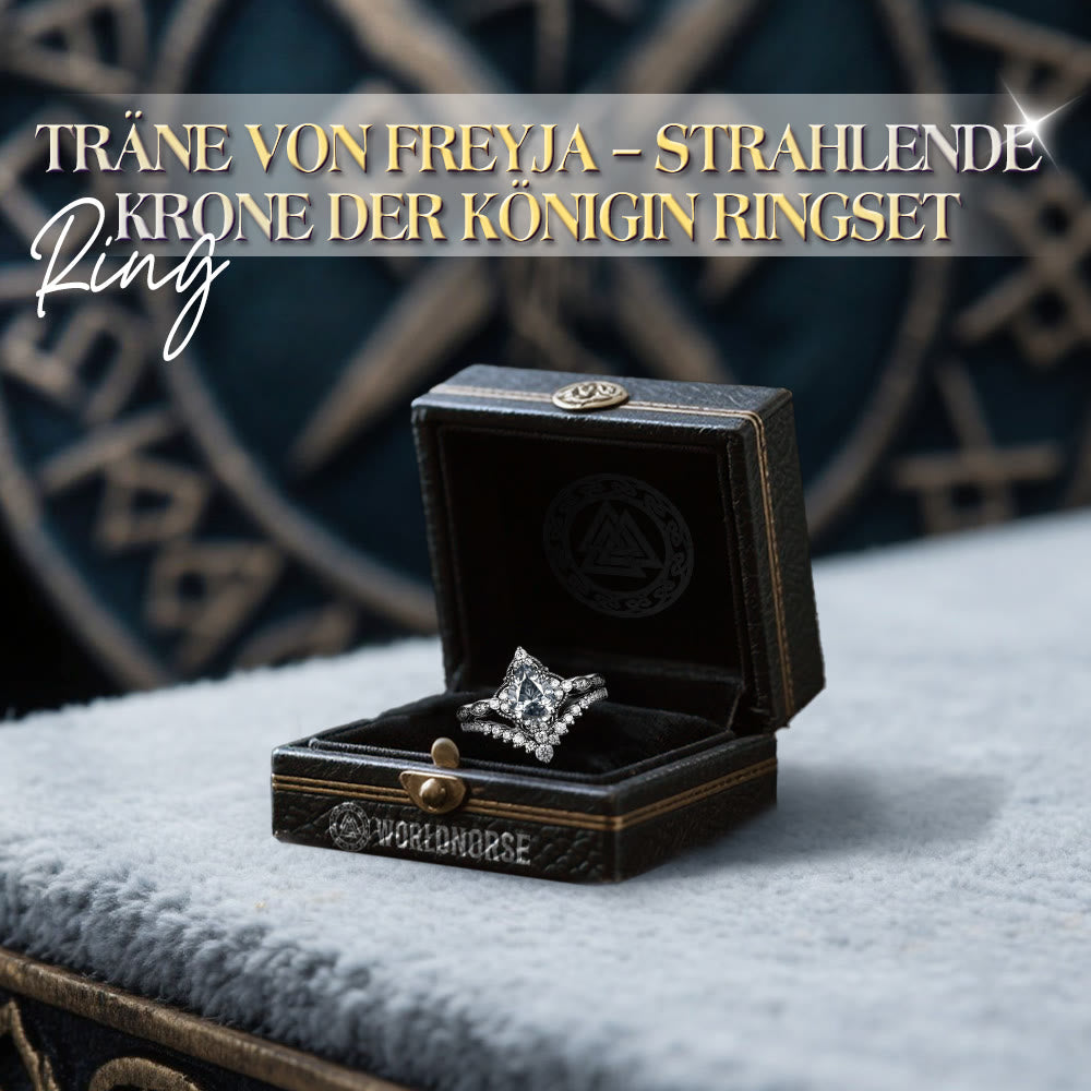 WorldNorse Träne Der Freyja – Ringset „strahlende Krone Der Königin“ - image 2