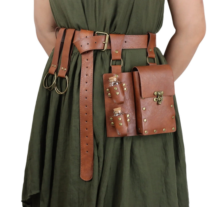 WorldNorse Vintage-Gürteltasche mit Zaubertrankflasche - Gürtel + Tasche + Accessoires - image 7