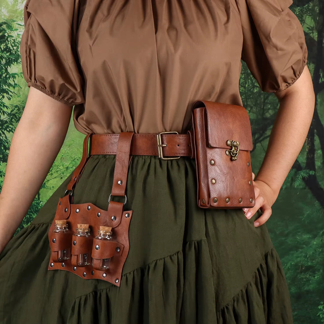 WorldNorse Alchemy Fantasy Potion Gürteltasche - Braun - image 0