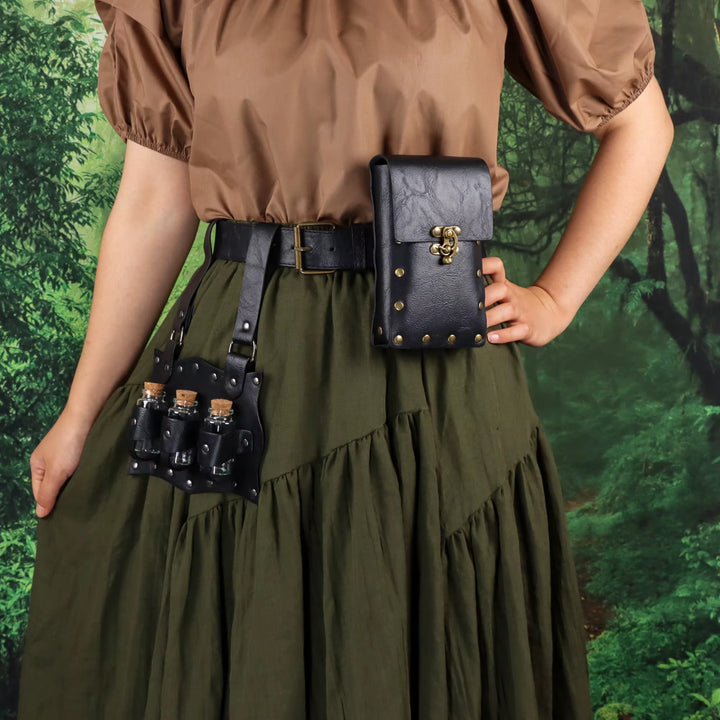 WorldNorse Alchemy Fantasy Potion Gürteltasche - Schwarz - image 5