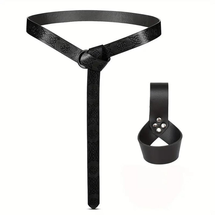 WorldNorse Mittelalterlicher Ritter-Wikinger-Schwertgürtel mit Scheide - image 13