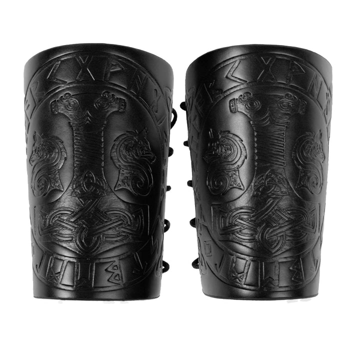 WorldNorse Armschienen mit geprägtem Mjölnir Wölfe- Rune - image 7