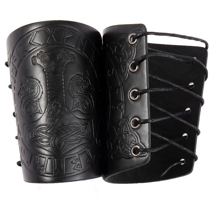 WorldNorse Armschienen mit geprägtem Mjölnir Wölfe- Rune - image 12