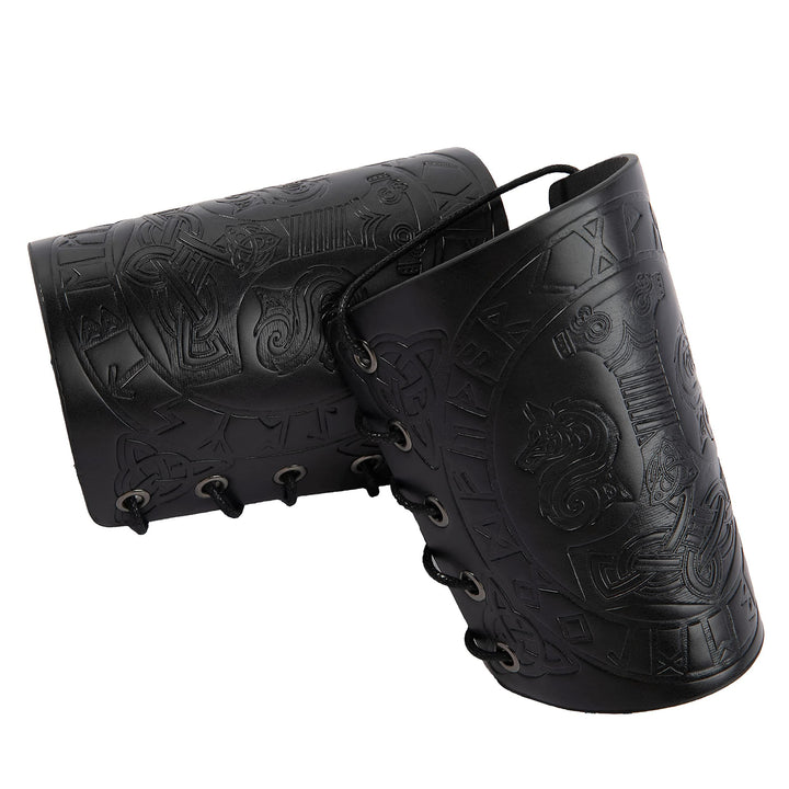 WorldNorse Armschienen mit geprägtem Mjölnir Wölfe- Rune - image 11
