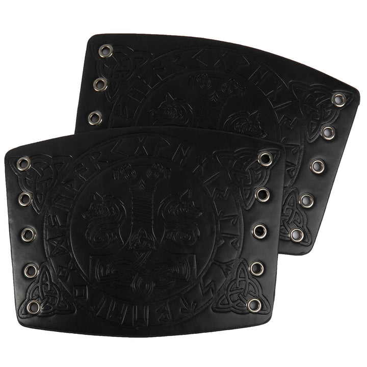 WorldNorse Armschienen mit geprägtem Mjölnir Wölfe- Rune - image 9