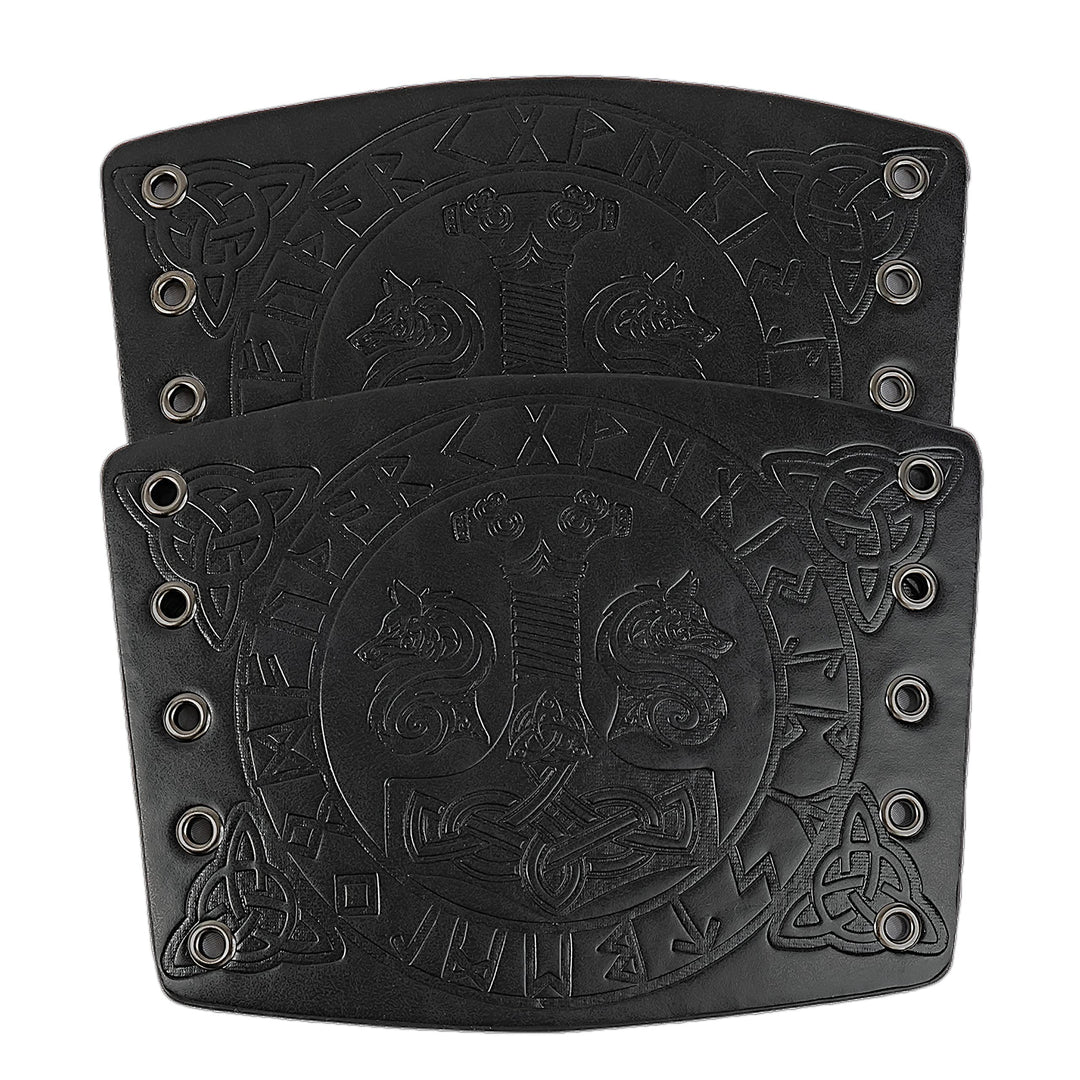 WorldNorse Armschienen mit geprägtem Mjölnir Wölfe- Rune - image 9