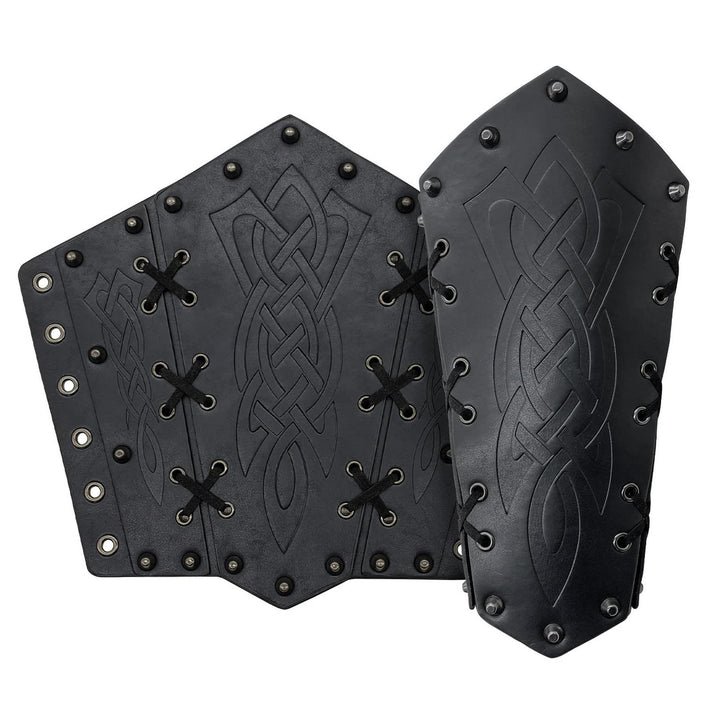 WorldNorse Armschienen mit Schnürung, Wikinger-Krieger, Eimer-Spikes - image 8
