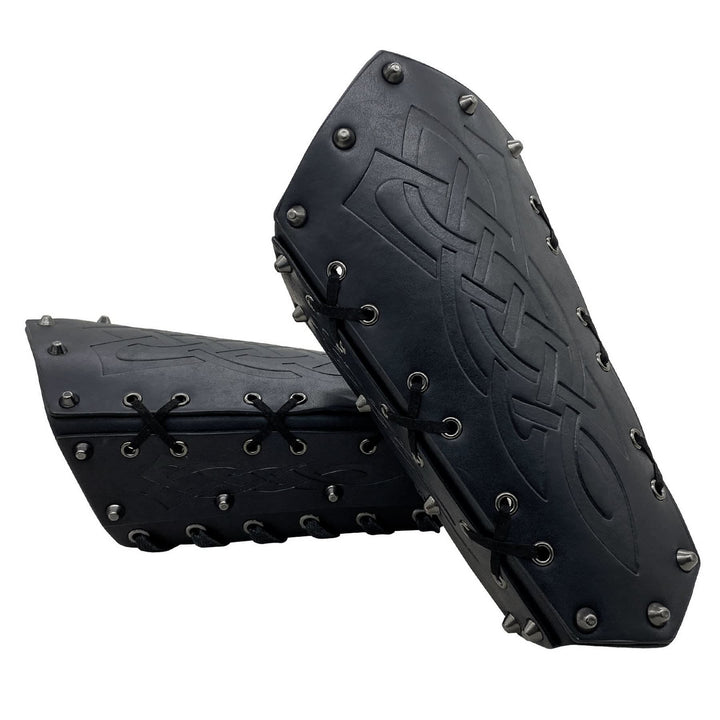 WorldNorse Armschienen mit Schnürung, Wikinger-Krieger, Eimer-Spikes - image 7