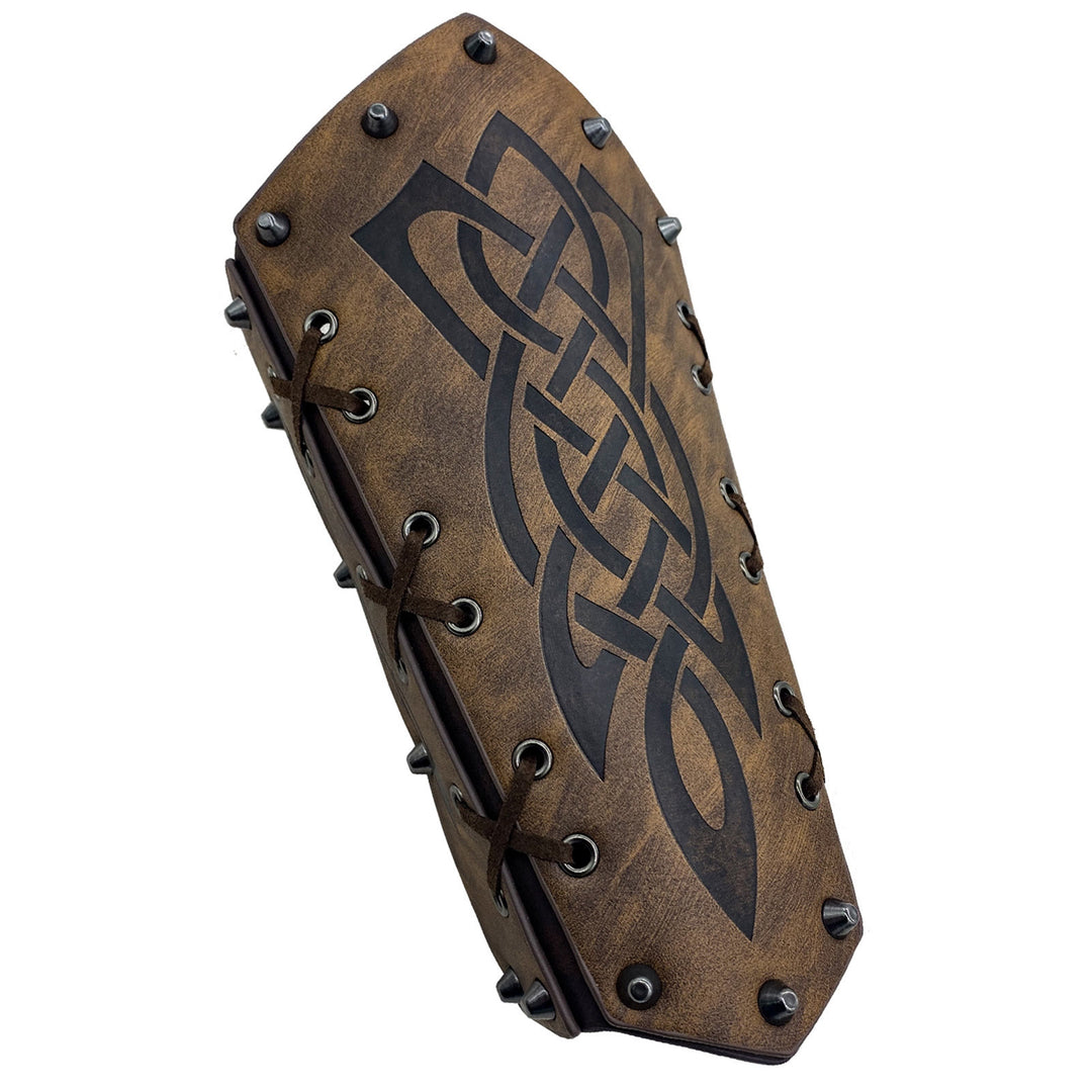 WorldNorse Armschienen mit Schnürung, Wikinger-Krieger, Eimer-Spikes - image 3