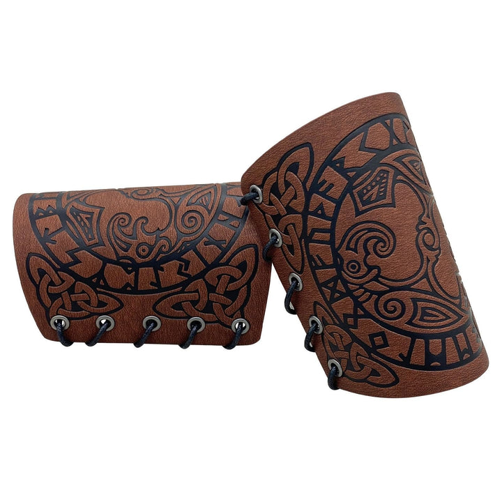 WorldNorse Mythology Armschienen aus Raven mit der Rune -Motivation „Odins Rabe“ - image 5