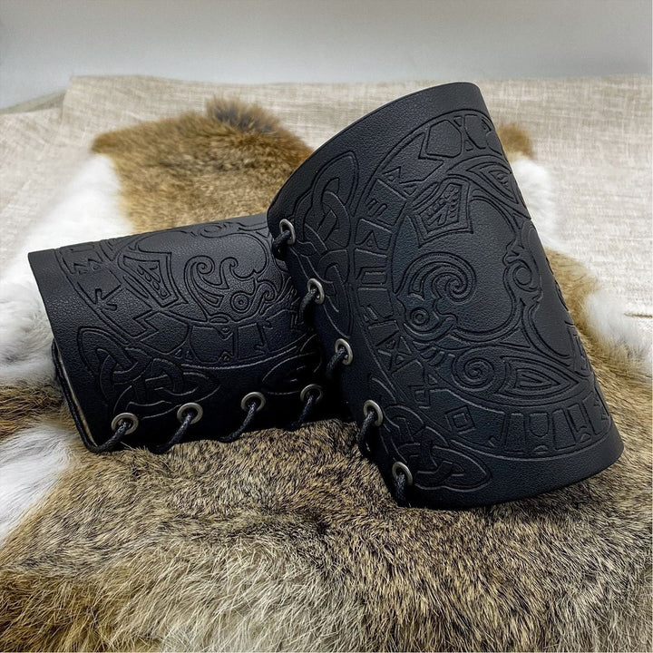 WorldNorse Mythology Armschienen aus Raven mit der Rune -Motivation „Odins Rabe“ - image 7