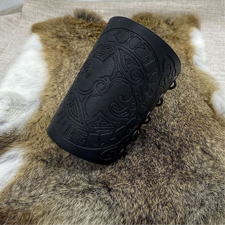 WorldNorse Mythology Armschienen aus Raven mit der Rune -Motivation „Odins Rabe“ - image 8