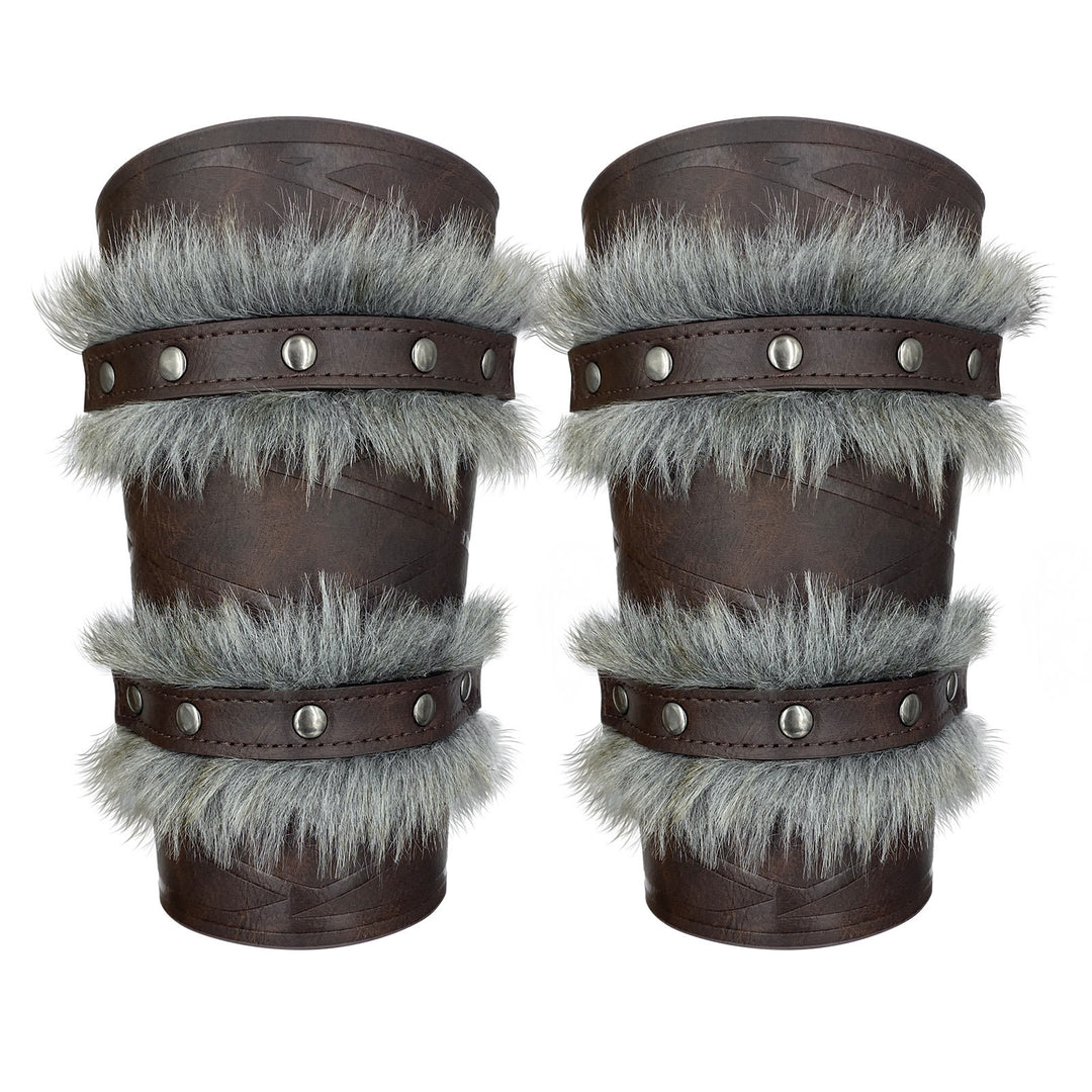 WorldNorse Mittelalterliche Ritter-Armschienen mit zweilagiger Schnittkante - image 9