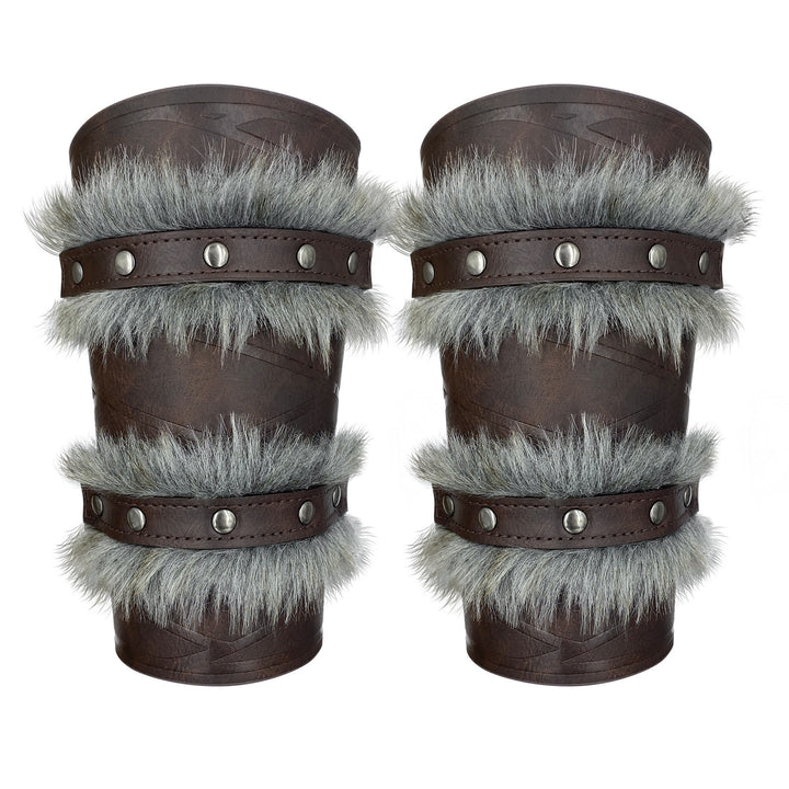 WorldNorse Mittelalterliche Ritter-Armschienen mit zweilagiger Schnittkante - image 9