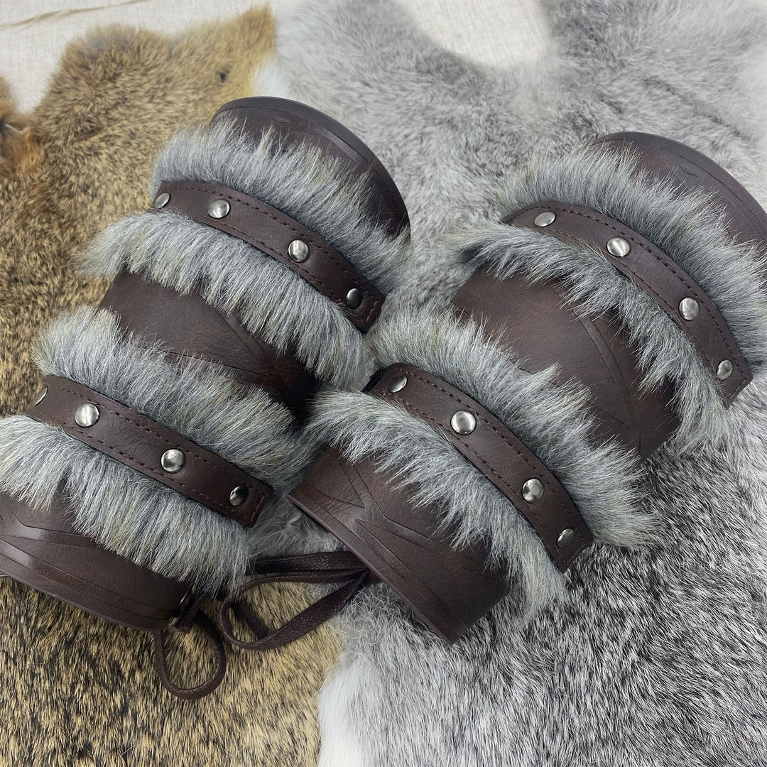 WorldNorse Mittelalterliche Ritter-Armschienen mit zweilagiger Schnittkante - image 7