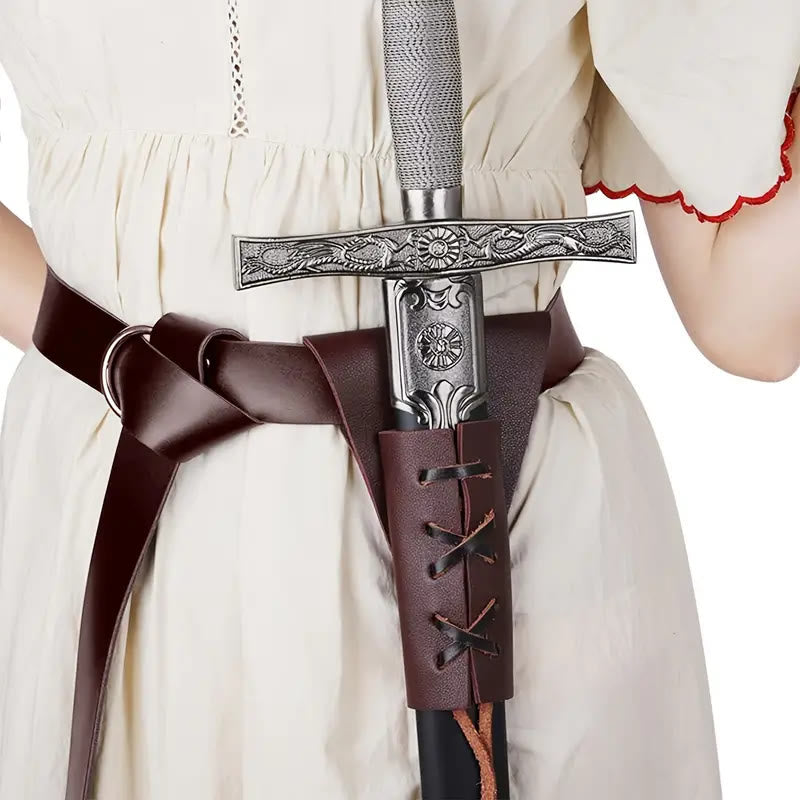 WorldNorse Larp Party Supplies Schwertscheide Gürtel - Braun - image 0